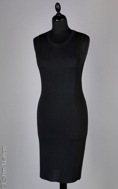 BARBARA BUI
DRESS in black viscose knit,...