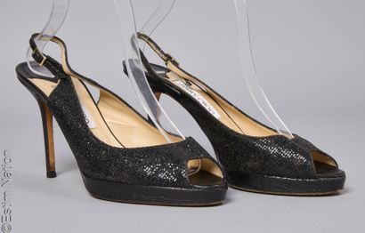 JIMMY CHOO
PAIR OF semi-compensated SANDALS...