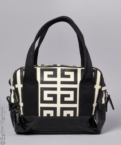 GIVENCHY
BAG in black and cream logo-coated...