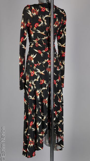 ISABEL MARANT
SET in black viscose with red...