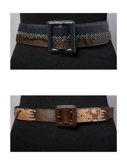 SAINT LAURENT RIVE GAUCHE FIN 1980
TWO leather...