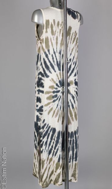 KUJTEN
Tie and dye printed linen long dress...