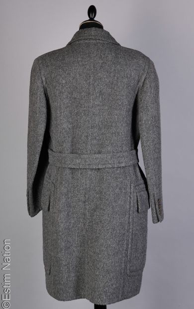 HERMES PARIS VINTAGE
Coat in grey alpaca...