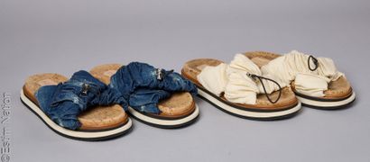 HOGAN
DEUX PAIRES DE MULES : la première...