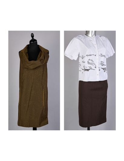 CARVEN, DIANE VON FURSTENBERG
khaki polyamide,...