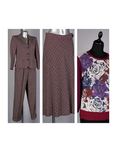 ARMAND VENTILO
Three-piece set in woven wool...