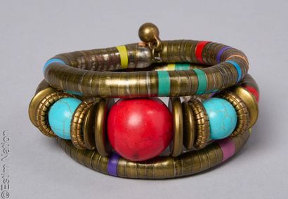 BRACELET 
Bracelet dit tubogaz patiné présentant...