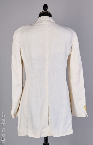 JIL SANDER
VESTE en lin blanc cassé, deux...