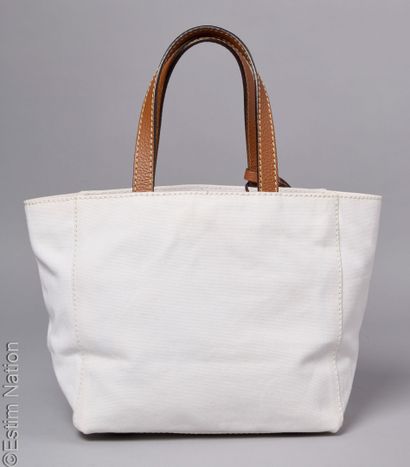LOXWOOD
CABAS en toile blanche et cuir grainé...