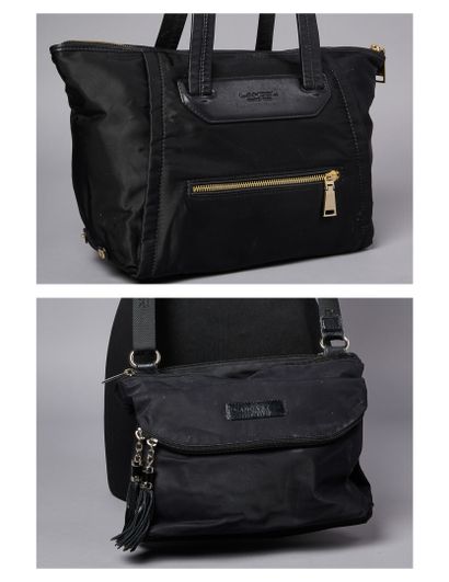 LANCEL, LANCASTER
DEUX SACS en nylon et cuir...