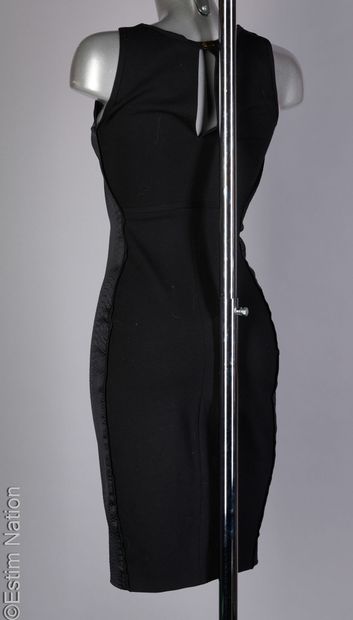 MAJE
Close-fitting dress in black satin stretch...