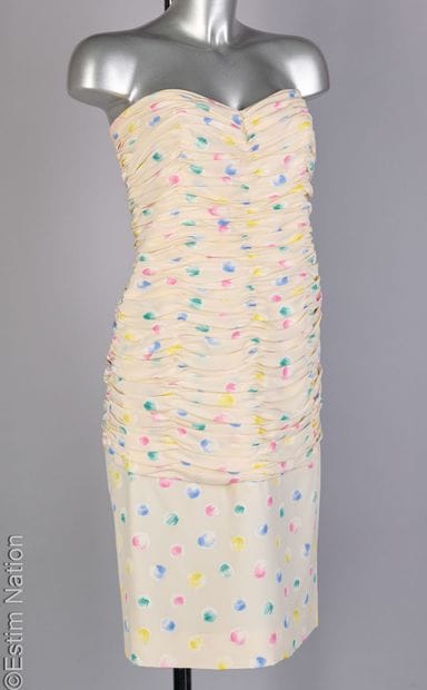 UNGARO PARALLELE
Draped bustier dress in...