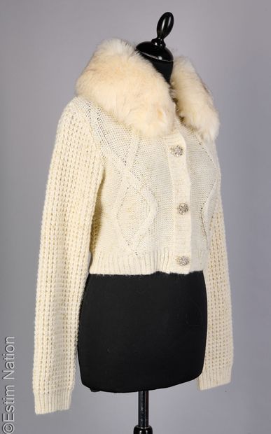 LIU JO
Off-white acrylic, polyester and wool...