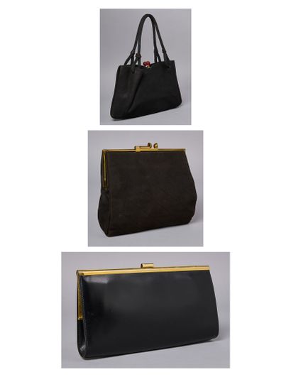 ANONYME VINTAGE
TROIS PETITS SACS noirs :...