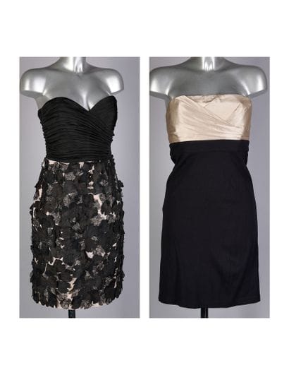 BCBG MAXAZRIA
DEUX ROBES bustier : la première...