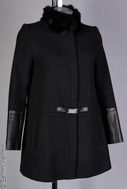 CLAUDIE PIERLOT
3/4-length coat in black...