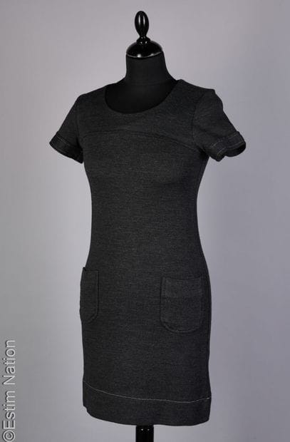 BA&SH, SANDRO
ROBE en viscose noir et blanc...
