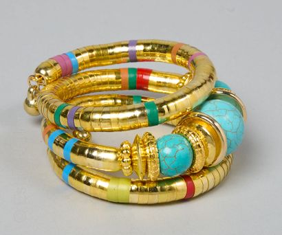 BRACELET TUBOGAZ 
Bracelet tubogaz doré présentant...
