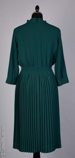 SESSUN
ROBE en crêpe polyester vert bouteille,...