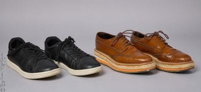 PRADA, LACOSTE
PAIRE DE DERBIES compensées...