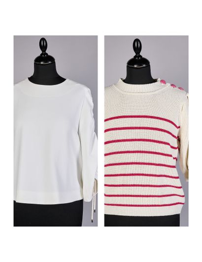 BA&SH
TUNIQUE façon sweater à manches coulissées...
