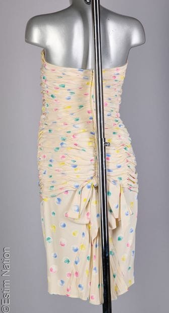 UNGARO PARALLELE
Draped bustier dress in...