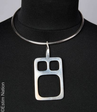 ARTIST'S WORK 1970S
Silver choker adorned...
