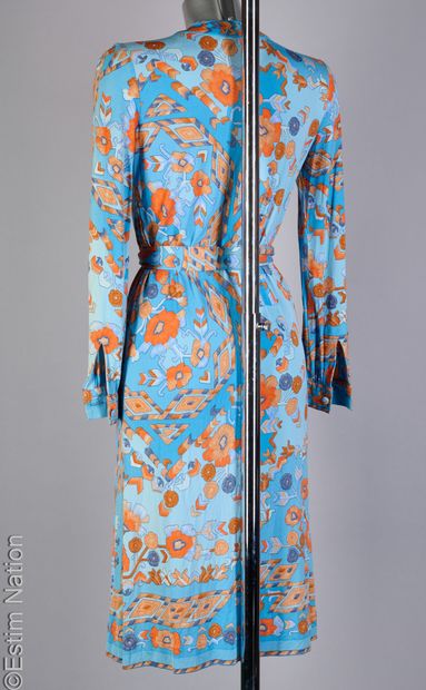 VINTAGE LEONARD
Blue mikado silk jersey DRESS...