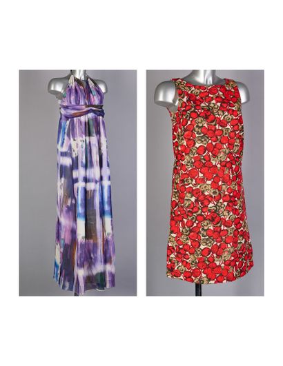 TARA JARMON
TWO DRESSES: the first long with...