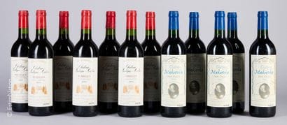 BORDEAUX
12 bouteilles : 7 Château Lartigue-Cèdres...