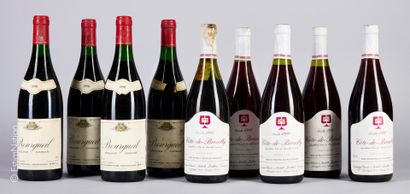 DIVERS
9 bouteilles : 4 Bourgueil 1990 Domaine...