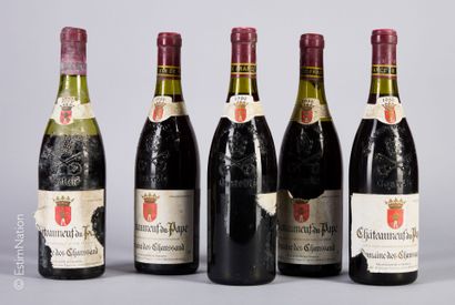 RHONE
5 bouteilles : 4 Châteauneuf du Pape...
