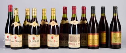 DIVERS
12 bouteilles : 3 Moulin à Vent 1985...