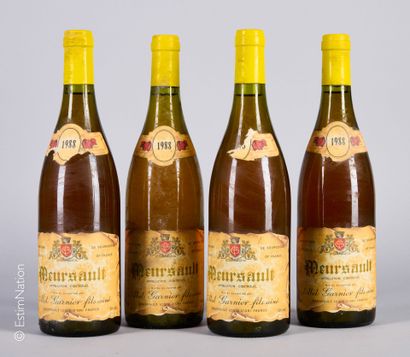 BOURGOGNE
4 bouteilles Meursault 1988 Garnier...