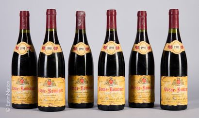 BOURGOGNE
6 bouteilles Vosne-Romanée 1990...