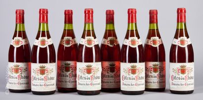 RHÔNE
8 bouteilles Côtes du Rhône 1980 Domaine...