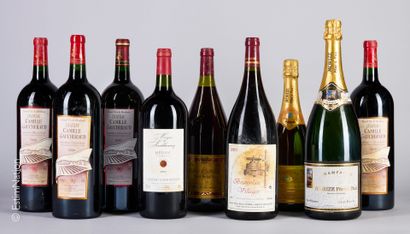 DIVERS
9 flacons : 4 magnums Château Camille...