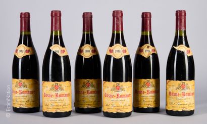 BOURGOGNE
6 bouteilles Vosne-Romanée 1990...