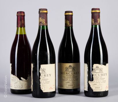 BOURGOGNE
4 bouteilles : 3 Mercurey 1989...