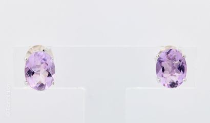 BOUCLES D'OREILLES AMETHYSTE
Paire de boutons...