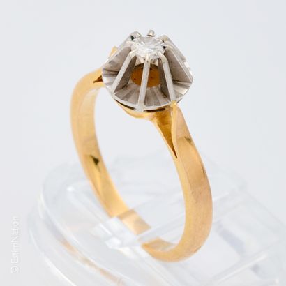 BAGUE OR SOLITAIRE DIAMANT
Bague en or jaune...