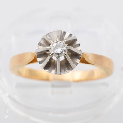BAGUE OR SOLITAIRE DIAMANT
Bague en or jaune...
