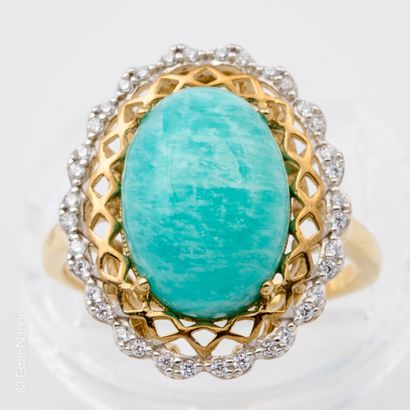 BAGUE LARIMAR
Bague en argent doré (925°/°°)...