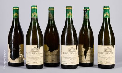 BOURGOGNE
6 bouteilles Mercurey Blanc 1990...