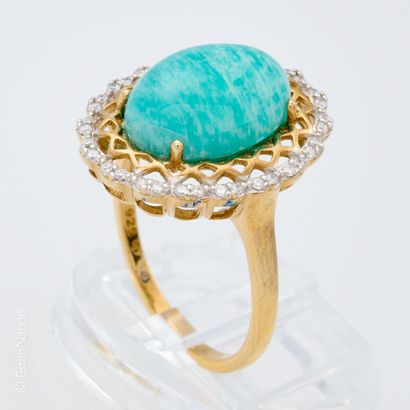 BAGUE LARIMAR
Bague en argent doré (925°/°°)...
