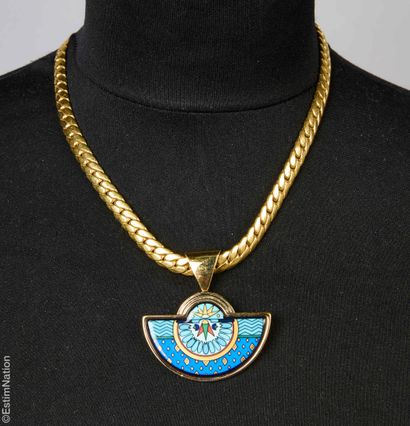 MICHAELA FREY
GOLDEN METAL COLLAR with flattened...