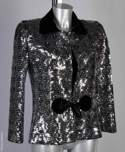 PIERRE CARDIN FIN 1990
VESTE du soir en soie...