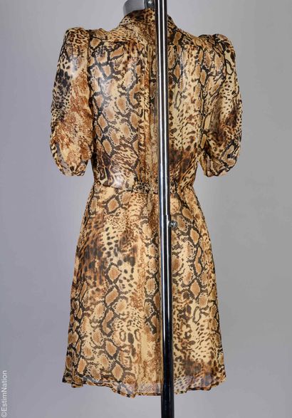 BA&SH
ROBE en polyester imprimé translucide...