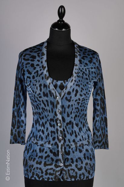 DOLCE & GABBANA
TWIN SET in blue viscose...