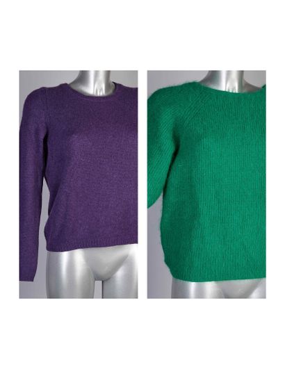 ERIC BOMPARD, BA&SH
Purple cashmere knit...